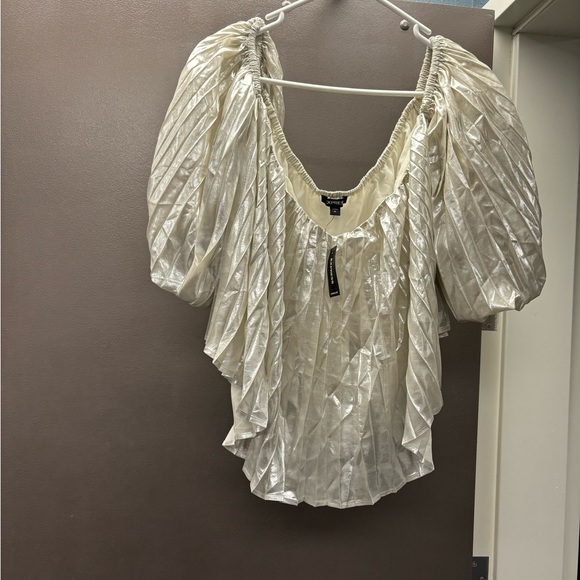 EXPRESS crop top blouse - Picture 8 of 9